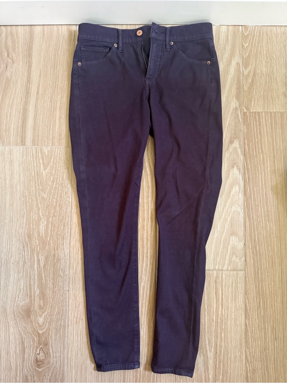 Express Women's Slim Stretch Jeans in Deep Plum